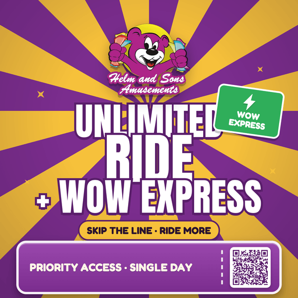 Unlimited Rides plus WoW Express front-of-line wristband